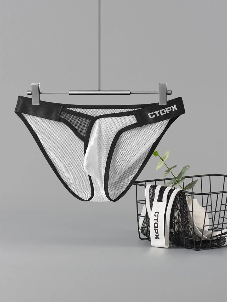 2 Pack Men's U-Pouch Sheer Mesh Briefs(2 Pack Mens U Pouch Sheer Mesh Briefs) 3 2 Pack Men's U-Pouch Sheer Mesh Briefs(2 Pack Mens U Pouch Sheer Mesh Briefs) - Image 3