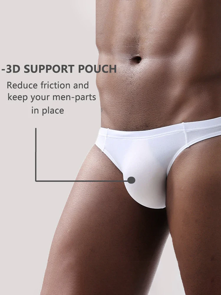 4 Pack Men's Support Pouch Traceless Ice Silk Underwear(4 Pack Mens Support Pouch Traceless Ice Silk Underwear) 9 4 Pack Men's Support Pouch Traceless Ice Silk Underwear(4 Pack Mens Support Pouch Traceless Ice Silk Underwear) - Image 9