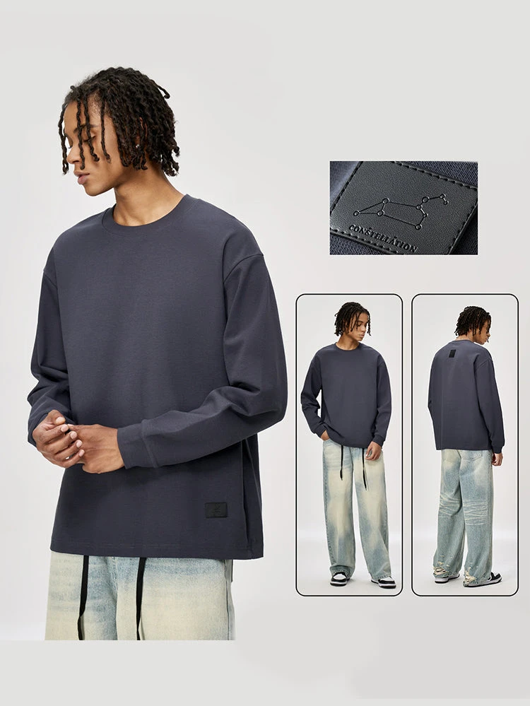 Versatile Long-Sleeve Crewneck Sweatshirt With Small Neckline(Versatile Long Sleeve Crewneck Sweatshirt With Small Neckline) 7 Versatile Long-Sleeve Crewneck Sweatshirt With Small Neckline(Versatile Long Sleeve Crewneck Sweatshirt With Small Neckline) - Image 7