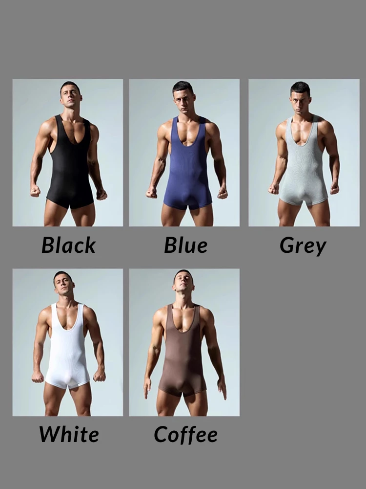 Men's Wrestling Suit Fitness Home Bodysuit(Mens Wrestling Suit Fitness Home Bodysuit) 15 Men's Wrestling Suit Fitness Home Bodysuit(Mens Wrestling Suit Fitness Home Bodysuit) - Image 15