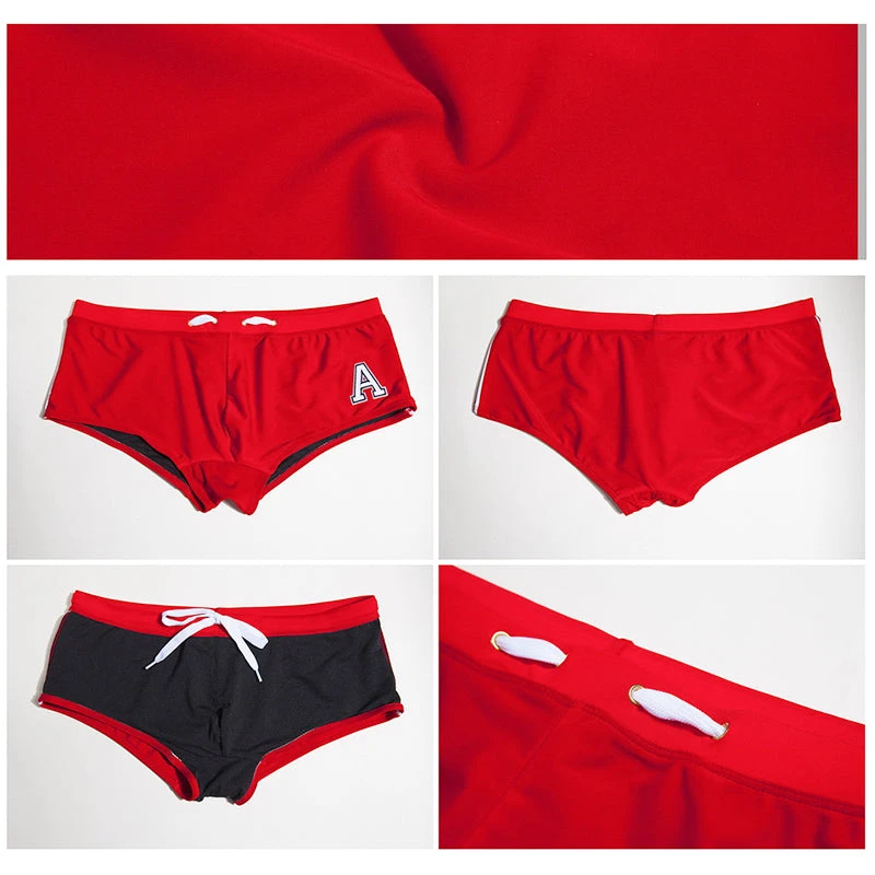 Sexy Men Drawstring Print Quick Dry Swim Trunks(Sexy Men Drawstring Print Quick Dry Swim Briefs) 8 Sexy Men Drawstring Print Quick Dry Swim Trunks(Sexy Men Drawstring Print Quick Dry Swim Briefs) - Image 8