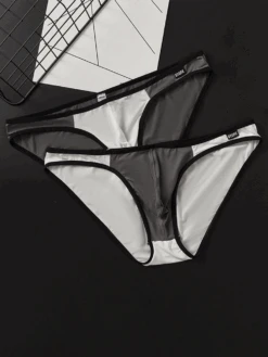 Men's Thin Low-rise Breathable Large Pouch Briefs(Mens Thin Low Waisted Breathable Large Pouch Briefs) -Mr Saker 23146464