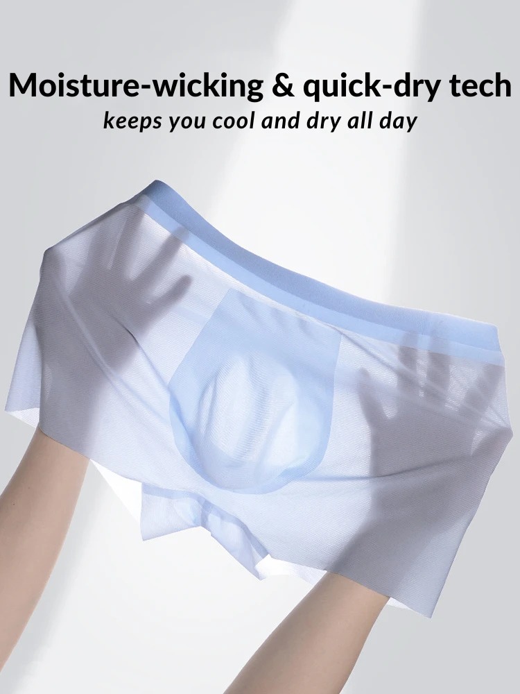 2 Pack Men's Ultra-Thin Seamless Trunks(2 Pack Mens Ultra Thin Seamless Trunks) 3 2 Pack Men's Ultra-Thin Seamless Trunks(2 Pack Mens Ultra Thin Seamless Trunks) - Image 3