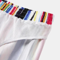 Men Graffiti Stripe Shorts Quick Drying Shorts(Men Graffiti Stripe Shorts Quick Drying Shorts) -Mr Saker 28668c4ad8f0a0ae26846b8be5533868