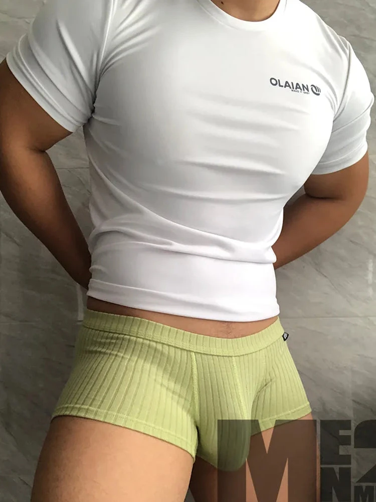 Men's Threaded Fabric U-Raised Low Rise Trunks(Mens Threaded Fabric U Raised Low Waist Trunks) 2 Men's Threaded Fabric U-Raised Low Rise Trunks(Mens Threaded Fabric U Raised Low Waist Trunks) - Image 2