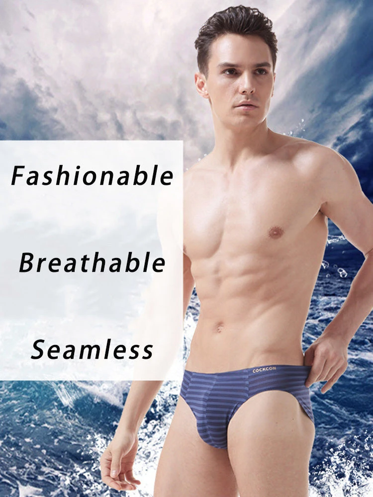 3 Pack Men's Mesh Nylon Breathable Solid Color Bikini(3 Pack Mens Mesh Nylon Breathable Solid Color Bikini) 3 3 Pack Men's Mesh Nylon Breathable Solid Color Bikini(3 Pack Mens Mesh Nylon Breathable Solid Color Bikini) - Image 3