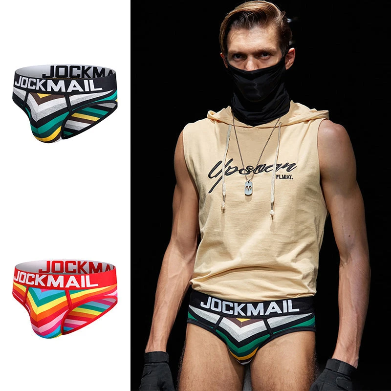 2 Pack Colorful Striped Men's Briefs(2 Pack Colorful Striped Mens Briefs) 13 2 Pack Colorful Striped Men's Briefs(2 Pack Colorful Striped Mens Briefs) - Image 13