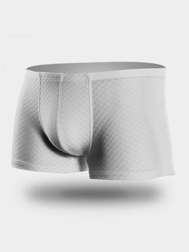 2 Pack Breathable Grid Ice Silk Men's Underwear(2 Pack Breathable Grid Ice Silk Mens Underwear) 16 2 Pack Breathable Grid Ice Silk Men's Underwear(2 Pack Breathable Grid Ice Silk Mens Underwear) - Image 16