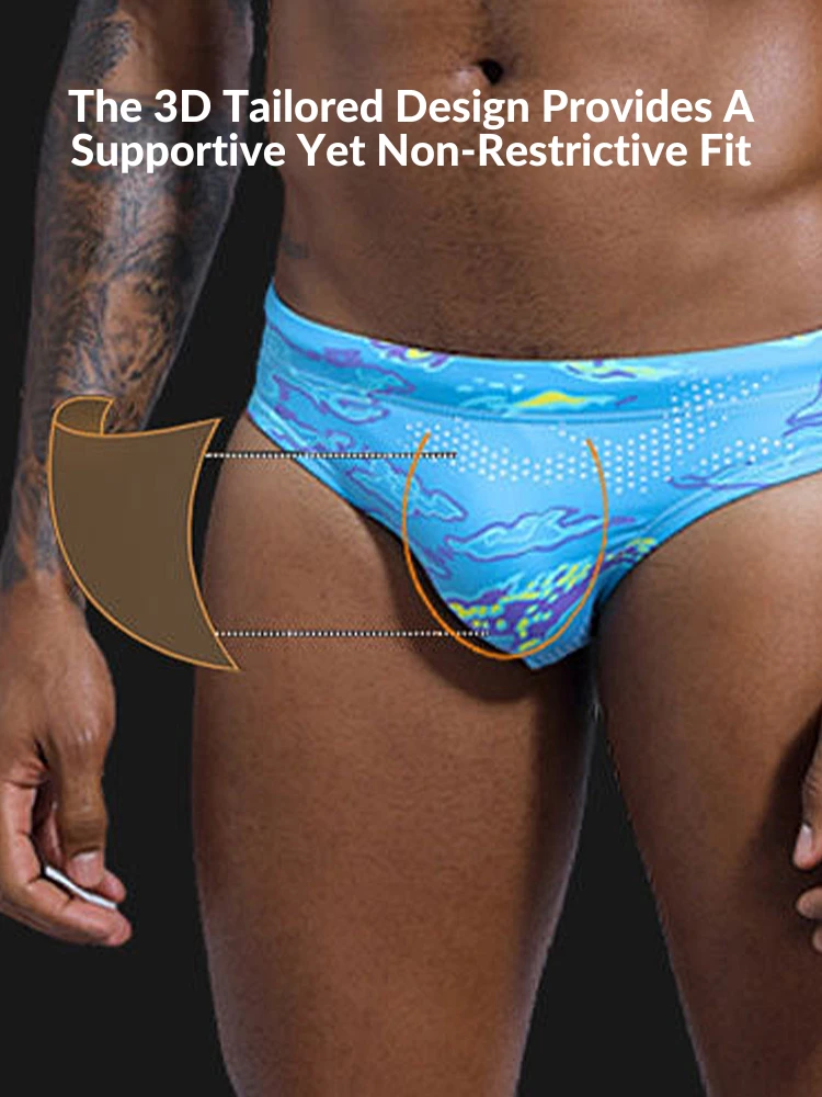 Men's Low-Rise Printed Casual Swim Brief(Mens Low Rise Printed Casual Swim Brief) 11 Men's Low-Rise Printed Casual Swim Brief(Mens Low Rise Printed Casual Swim Brief) - Image 11