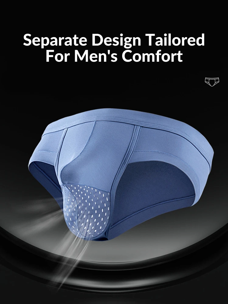 2 Pack Men's Breathable Pouch Separate Modal Briefs(2 Pack Mens Sexy Separate Modal Briefs) 2 2 Pack Men's Breathable Pouch Separate Modal Briefs(2 Pack Mens Sexy Separate Modal Briefs) - Image 2