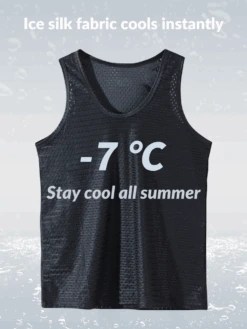 Men's Mesh Ice Silk Sleeveless Tank Top(Summer Cool Down Mens Tanks Shorts Set) -Mr Saker 2 bd13f48f 7fb2 49d8 a7ad c5333e773430