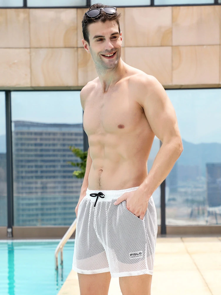 Mens Mesh Loose See Through Swim Shorts(Mens Mesh Loose See Through Swim Shorts) 8 Mens Mesh Loose See Through Swim Shorts(Mens Mesh Loose See Through Swim Shorts) - Image 8