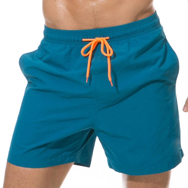 Men Shinny Plain Waterproof Swim Trunks(Men Shinny Plain Waterproof Swim Trunks) 17 Men Shinny Plain Waterproof Swim Trunks(Men Shinny Plain Waterproof Swim Trunks) - Image 17