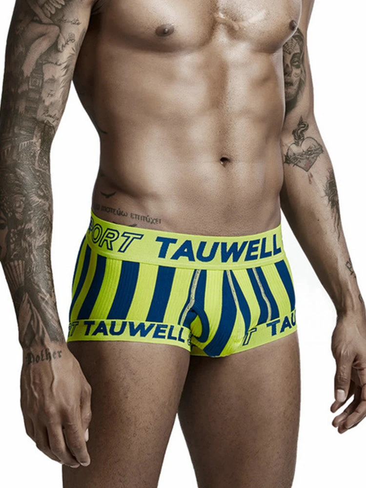 Mens Striped Support Pouch Boxer Briefs With Fly(Mens Striped Support Pouch Boxer Briefs With Fly) 15 Mens Striped Support Pouch Boxer Briefs With Fly(Mens Striped Support Pouch Boxer Briefs With Fly) - Image 15