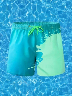 Men Color Changing Heat Reactive Board Shorts(Men Color Changing Heat Reactive Swim Shorts)