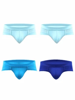 4 Pack Modal Soft Breathable Support Pouch Underwear(Modal Elastic Fiber Soft Breathable Briefs) 35 4 Pack Modal Soft Breathable Support Pouch Underwear(Modal Elastic Fiber Soft Breathable Briefs) -Mr Saker 3