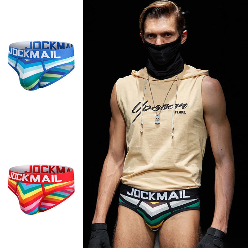 2 Pack Colorful Striped Men's Briefs(2 Pack Colorful Striped Mens Briefs) 14 2 Pack Colorful Striped Men's Briefs(2 Pack Colorful Striped Mens Briefs) - Image 14