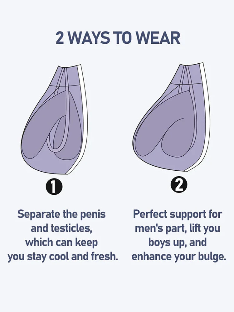 3 Pack Men's Separated Ball Pouch Briefs(3 Pack Cooling Mens Brief With Separate Ball Pouch) 5 3 Pack Men's Separated Ball Pouch Briefs(3 Pack Cooling Mens Brief With Separate Ball Pouch) - Image 5