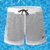 Mens Mesh Loose See Through Swim Shorts(Mens Mesh Loose See Through Swim Shorts)