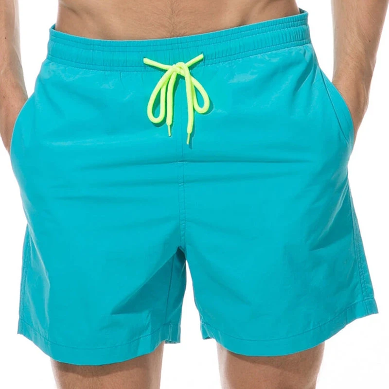 Men Shinny Plain Waterproof Swim Trunks(Men Shinny Plain Waterproof Swim Trunks) 15 Men Shinny Plain Waterproof Swim Trunks(Men Shinny Plain Waterproof Swim Trunks) - Image 15