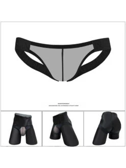 2 Pack Men's Nylon Semi-Transparent Sexy Jockstrap(2 Pack Mens Nylon Semi Transparent Sexy Jockstrap)