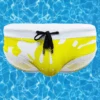 Men's ComfortFit Swim Briefs With Removable Pad(Summer Swimsuit Sexy Support Pouch Swim Briefs)