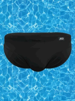 Men’s Solid Color Swim Briefs With Removable Pad(Men S Solid Color Swim Briefs With Removable Pad)