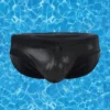 Men's Solid Color Sponge Pad Swim Briefs(Sport Mens Solid Contour Pouch Bikini Swimsuit)