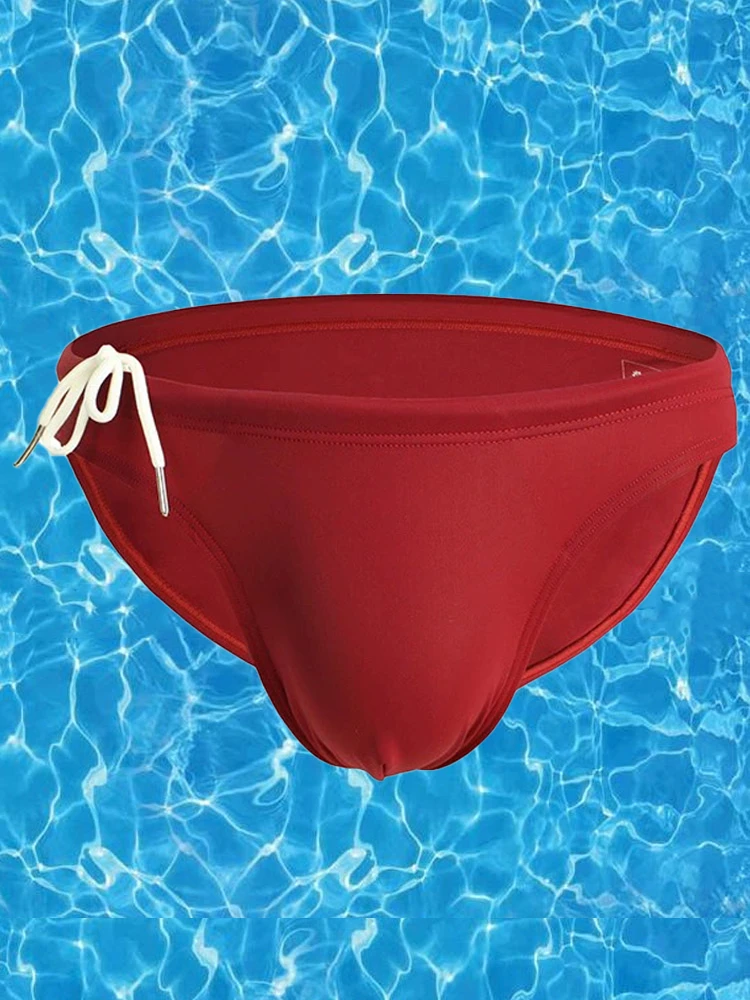 Men's Sexy Low-rise Swim Briefs With Drawstring(Mens Sexy Low Rise Swim Briefs With Drawstring) 1 Men's Sexy Low-rise Swim Briefs With Drawstring(Mens Sexy Low Rise Swim Briefs With Drawstring)
