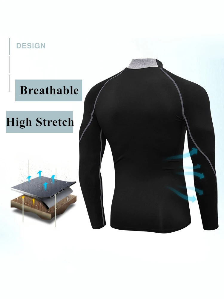 Men's Quick Dry Stretch Sports Long Sleeve(Mens Quick Dry Stretch Sports Long Sleeve) 9 Men's Quick Dry Stretch Sports Long Sleeve(Mens Quick Dry Stretch Sports Long Sleeve) - Image 9