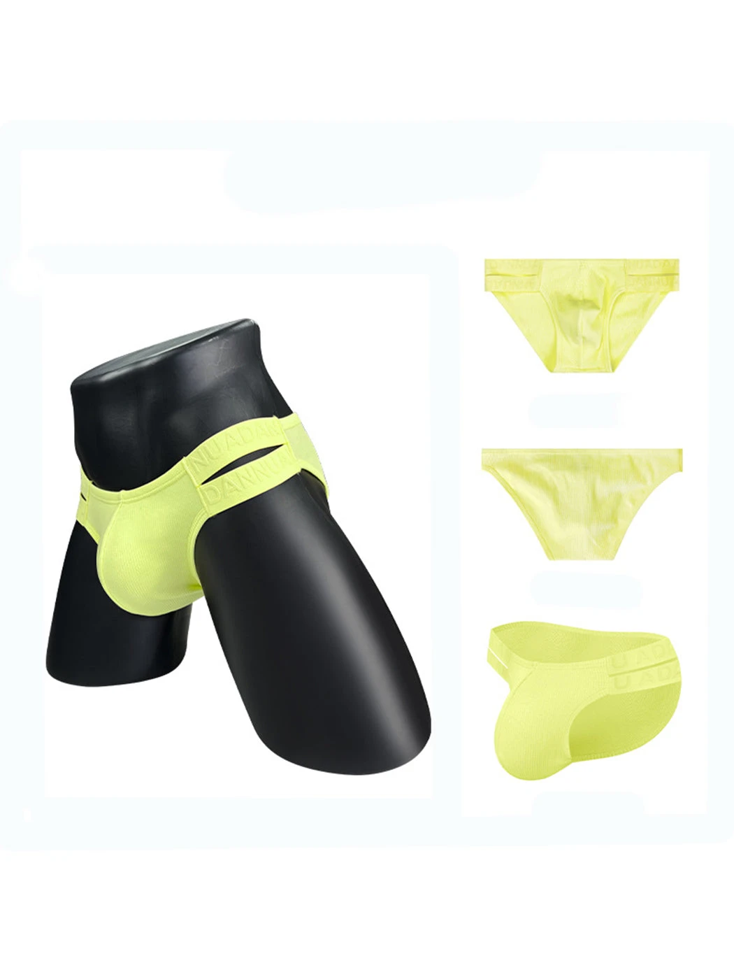 Pure Cotton Dual Waistband Sexy Sporty U-Pouch Men's Bikini(Pure Cotton Dual Waistband Sexy Sporty U Pouch Mens Bikini) 6 Pure Cotton Dual Waistband Sexy Sporty U-Pouch Men's Bikini(Pure Cotton Dual Waistband Sexy Sporty U Pouch Mens Bikini) - Image 6