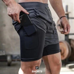 Athleisure Phone Holder Men Ultimate Shorts(Athleisure Phone Holder Men Ultimate Shorts)