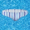 Men's Swimwear Contrast Striped Swim Briefs(Mens Swimwear Contrast Striped Swim Briefs)