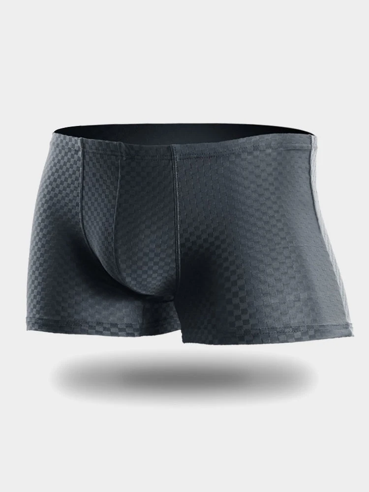 2 Pack Breathable Grid Ice Silk Men's Underwear(2 Pack Breathable Grid Ice Silk Mens Underwear) 18 2 Pack Breathable Grid Ice Silk Men's Underwear(2 Pack Breathable Grid Ice Silk Mens Underwear) - Image 18