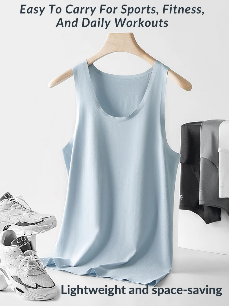 Men's Seamless Sports Fitness Vest Sleeveless Tank Top(Mens Seamless Sports Fitness Vest Sleeveless Tank Top) 10 Men's Seamless Sports Fitness Vest Sleeveless Tank Top(Mens Seamless Sports Fitness Vest Sleeveless Tank Top) - Image 10