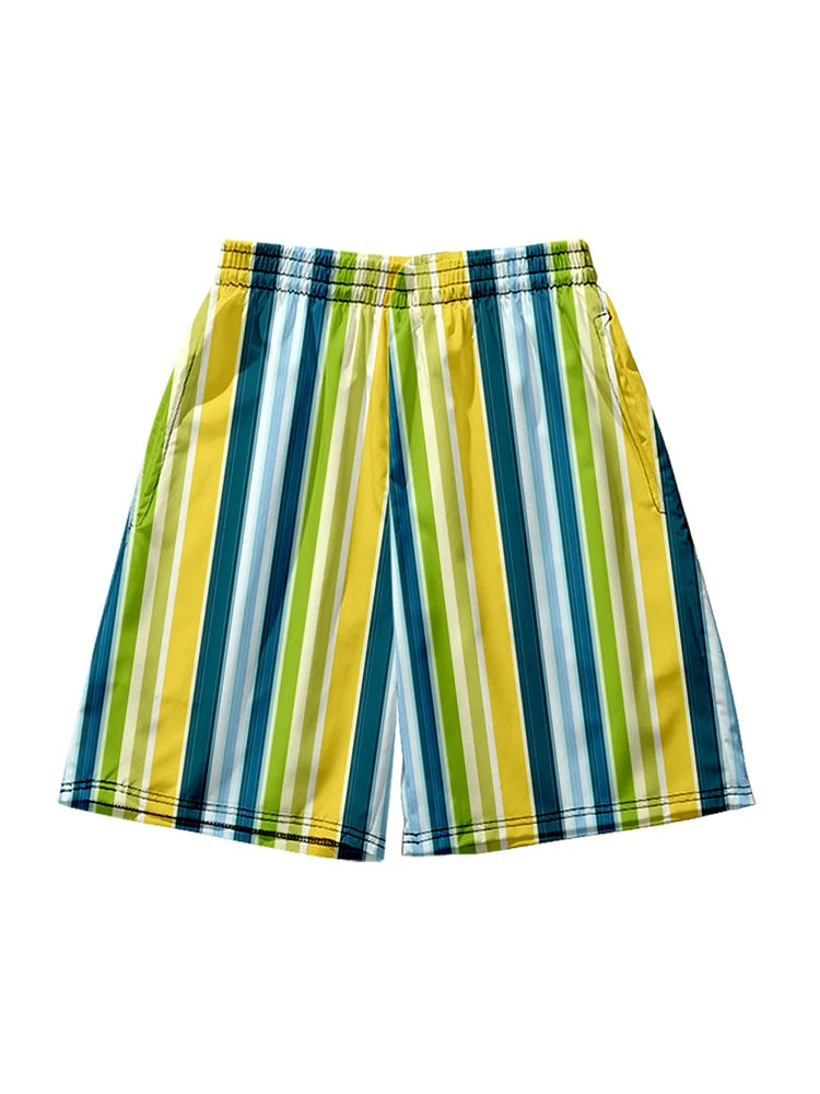 Men's Multicolor Stripe Leisure Swim Shorts(Mens Multicolor Stripe Leisure Swim Shorts) 8 Men's Multicolor Stripe Leisure Swim Shorts(Mens Multicolor Stripe Leisure Swim Shorts) - Image 8