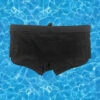 Men's Black Sheer Mesh Expanded Pouch Swim Shorts & Trunks(Mens Black Sheer Mesh Expanded Pouch Swim Shorts Trunks)