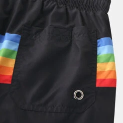 Men Colorblock Stripe Shorts Drawstring Shorts(Men Colorblock Stripe Shorts Drawstring Shorts) -Mr Saker 4d0b3c21afb69a8faa47eb0ff39fc9ee