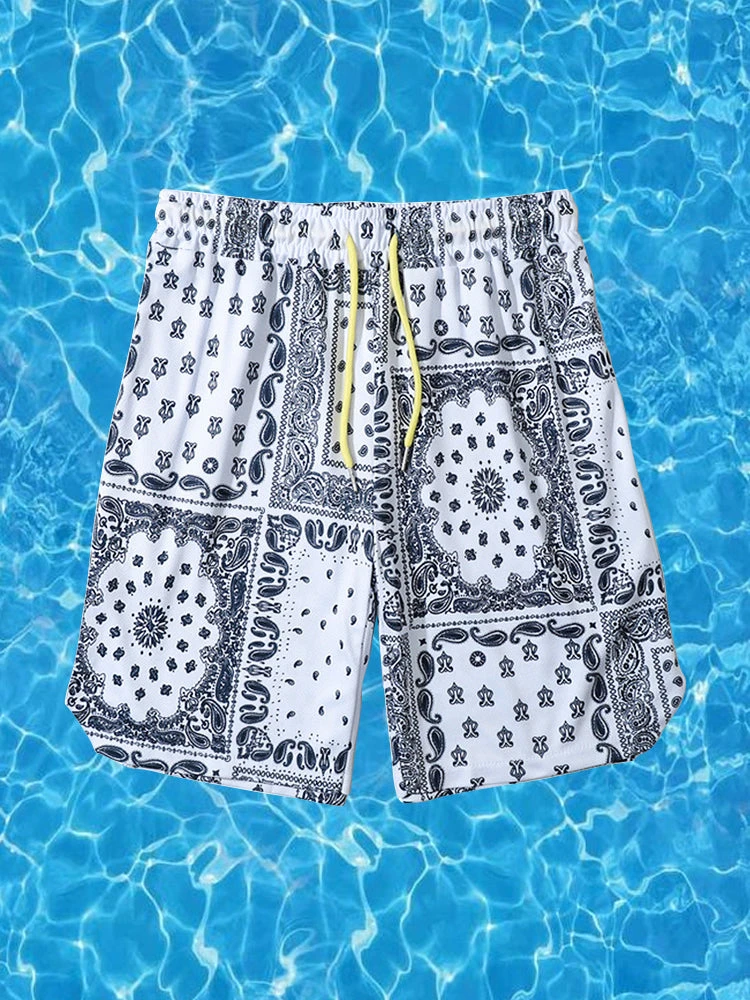 Men's Breathable Print Elastic Waist Beach Shorts(Mens Breathable Print Elastic Waist Beach Shorts) 2 Men's Breathable Print Elastic Waist Beach Shorts(Mens Breathable Print Elastic Waist Beach Shorts) - Image 2