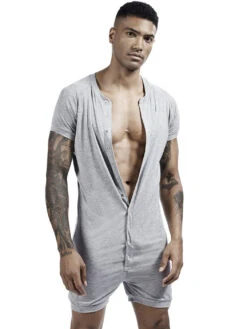 Men's Sexy Short Sleeve Onesie Loungewear(Mens Sexy Short Sleeve Onesie Loungewear)