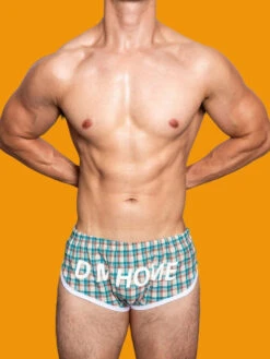 2 Pack Men's Loose Aloha Cotton Plaid Home Pants(2 Pack Mens Loose Aloha Cotton Plaid Home Pants)