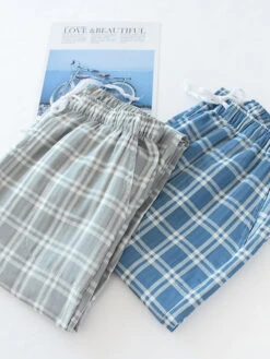 Men's Plaid Soft Cotton Pajama Pants(Mens Plaid Soft Cotton Pajama Pants) -Mr Saker 522f75351791d236223bfffe431ab0f9