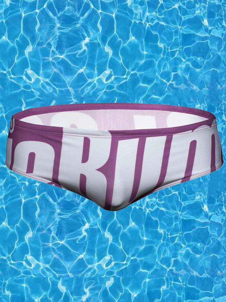 Men's Sexy Letter Printed Swim Briefs(Mens Sexy Letter Printed Swim Briefs) 1 Men's Sexy Letter Printed Swim Briefs(Mens Sexy Letter Printed Swim Briefs)