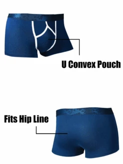3 Pack Men's U Pouch Contour Patchline Trunks(3 Pack Mens U Pouch Contour Patchline Trunks) 20 3 Pack Men's U Pouch Contour Patchline Trunks(3 Pack Mens U Pouch Contour Patchline Trunks) -Mr Saker 56415415214645