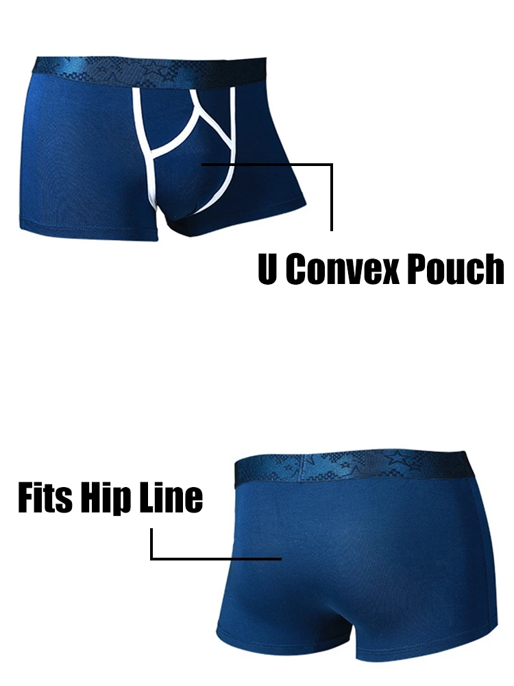 3 Pack Men's U Pouch Contour Patchline Trunks(3 Pack Mens U Pouch Contour Patchline Trunks) 6 3 Pack Men's U Pouch Contour Patchline Trunks(3 Pack Mens U Pouch Contour Patchline Trunks) - Image 6