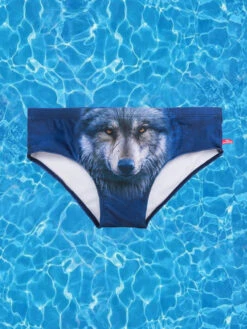 Men's Low-Rise Sexy Stylish Print Swim Briefs(Mens Low Rise Sexy Stylish Print Swim Briefs)