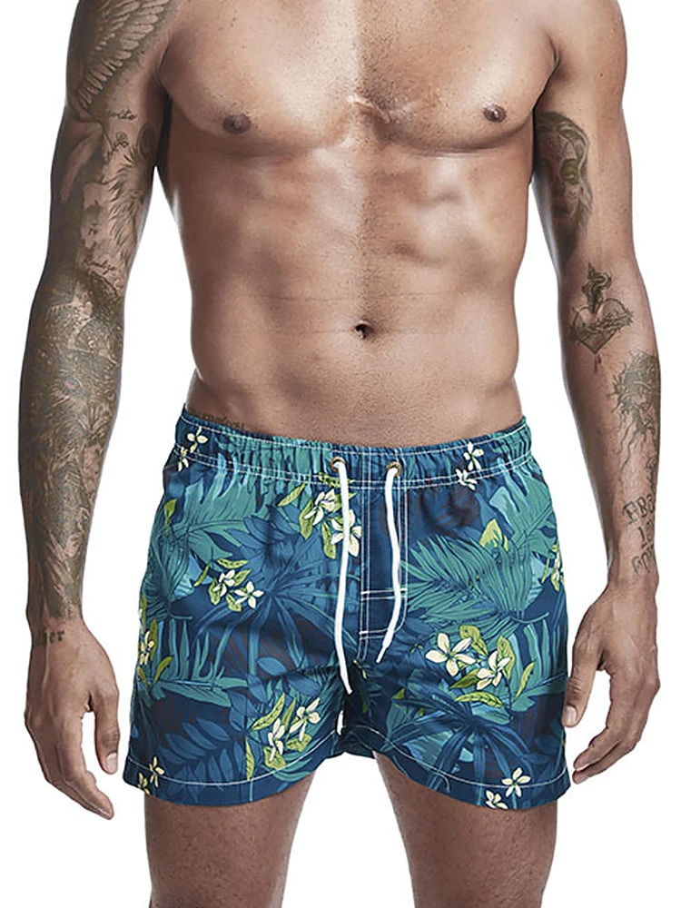 Mens Tropical Print Drawstring Quick Dry Board Shorts(Mens Tropical Print Drawstring Quick Dry Board Shorts) 17 Mens Tropical Print Drawstring Quick Dry Board Shorts(Mens Tropical Print Drawstring Quick Dry Board Shorts) - Image 17