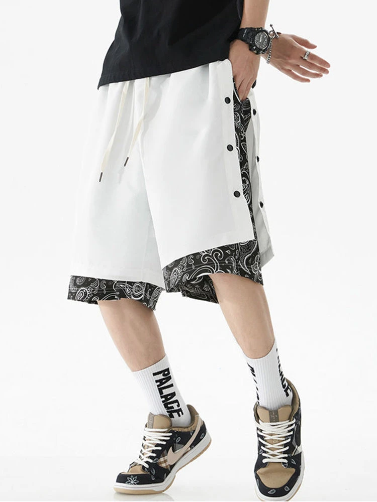 Mens Pattern Patchwork Elastic Active Athletic Shorts(Mens Pattern Patchwork Elastic Active Athletic Shorts) 6 Mens Pattern Patchwork Elastic Active Athletic Shorts(Mens Pattern Patchwork Elastic Active Athletic Shorts) - Image 6