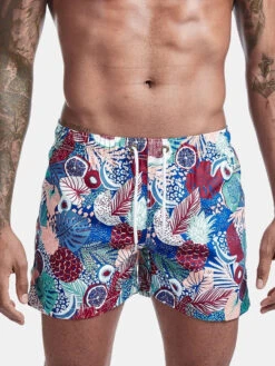 Mens Tropical Print Drawstring Quick Dry Board Shorts(Mens Tropical Print Drawstring Quick Dry Board Shorts) 27 Mens Tropical Print Drawstring Quick Dry Board Shorts(Mens Tropical Print Drawstring Quick Dry Board Shorts) -Mr Saker 5c5281451f4e7d3781f59280dad7b43b