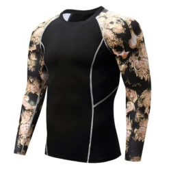 Mens Elastic Sport Training Quick Drying Printing Tops(Mens Elastic Sport Training Quick Drying Printing Tops) -Mr Saker 5e11f1eab6d77ecb8f3078c92a375856